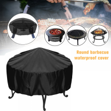 (122 x 45 cm) Grillabdeckung, runde, wasserdichte, robuste Grillabdeckung für Kugelgrills, runde Grillabdeckung für den Außenberei
