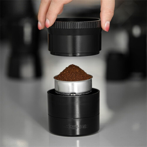 Coffee Distributor Leveler with Adjustable Height for Moka Pot, Uniform Grounds, Fits Funnels Under 68mm 2