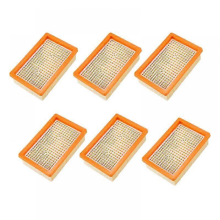 6er-Pack Filter kompatibel mit Kärcher Mv4, Mv5, Mv6, WD4, WD5, WD6 Staubsaugern, Ersatzteile Leberfilter