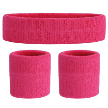 Bentițe de transpirație pentru antrenament, set de pânză moale din bumbac tricotat elastic, accesorii de antrenament care se potrivesc perfect