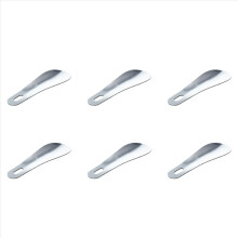 6 kpl 10 cm 4 tuuman ammattimainen ruostumattomasta teräksestä valmistettu metallinen kenkälusikka, pitkä kenkälusikka