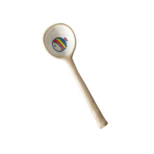 Hand Painted Ceramic Rice Spoon with Cute Rabbit Shape for Decorative Soup, Dessert and Feeding