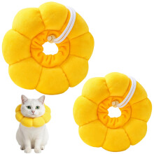 Cat Recovery Collar 2 Pack for Wound Care and Lick Prevention, Soft Breathable Material