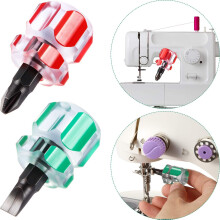 2 Pieces Sewing Machine Screwdriver Mini Short Screwdriver Tool Kit Includes Slotted Flat Head
