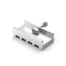 USB 3.0 Hub ClipOn MultiPort Adapter with Type C Dock for Laptop and Desktop Expansion