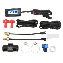 in 1 Wasser Öl Temperatur Zeit Spannung Gauge LCD