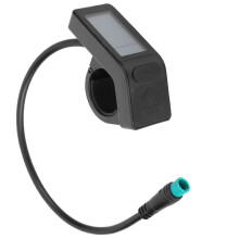 LCD-skærm til elcykel med strømforbrug i realtid, vandtæt design med batterikapacitetsindikator og motorkompatibilitet, silikonedræningsmåtte