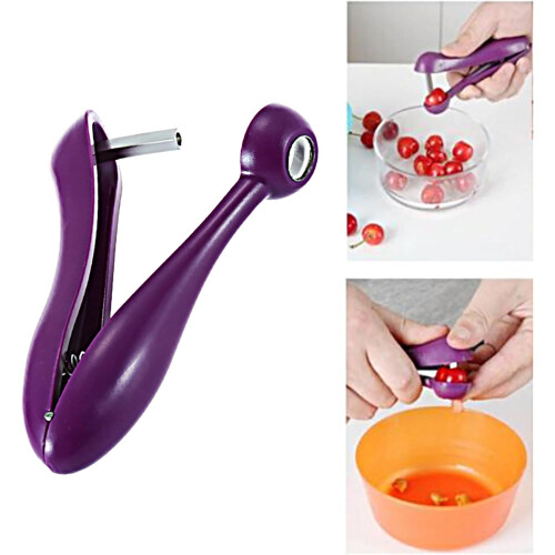 Cherry Pitter and Fruit Corer with Quick Pit Removal, MultiFruit Compatibility, Easy Clean for Home 1