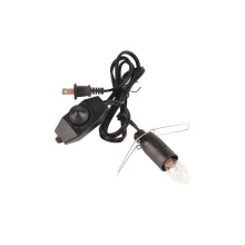 Cablu de înlocuire pentru lampă, compatibil cu lampa cu sare de Himalaya, cablu de 1,5 metri cu variator, soclu E14, design cu clemă fluture,