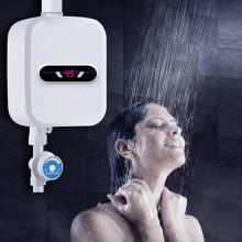 Instant Water Heater Shower Bathroom Faucet Plug Hot 3500W Digital Display for Country House UK