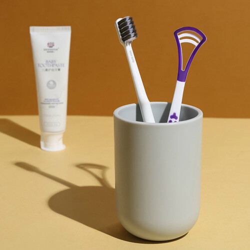 Ξύστρα γλώσσας Fresh Breath, καθαριστικό για υγιεινή στοματική υγιεινή χωρίς BPA, 2