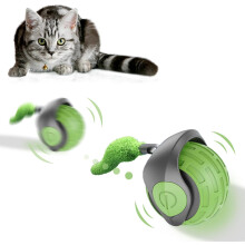 Electric Interactive Cat Toy, Interactive Play Ball for Cats with TYPE-C Charging, Two Speed Levels Smart Ball