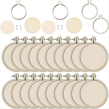 2-Zoll-Stickrahmen, verstellbar, rund, klein, Mini-Stickringe aus Holz, Großpackung für Kunsthandwerk, praktisch