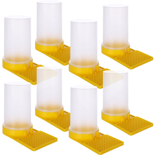 Bee Feeder Water Dispenser 8 Pack Beekeeping Equipment for Hive Drinking and Beekeeper Tools