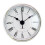 Clock Insert with Black Arabic Numerals, Quartz Movement, Round Silver Rim, Rubber Fixed, 2.8 Inch 1
