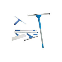 Uttrekkbar stang, Kompakt oppbevaring for enkel tilgang, Silikongummiblader for stripefri finish, Roterbar design for fleksibel rengjøring, Høy G