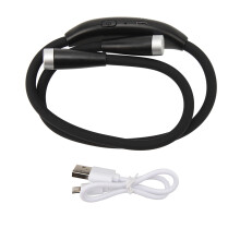 Oplaadbare LED-neklamp, reisformaat leeslamp met instelbare helderheid, flexibele siliconen armen voor handsfree lezen, ergonomisch ontwerp