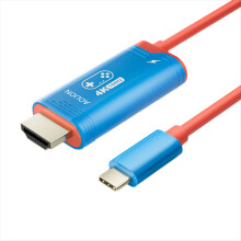 Aolion 4K 144HZ USB C till HD-kabel för Nintendo Switch 2 Höghastighets-TV och bärbara datorer Speltillbehör Röd Blå