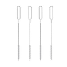 Kit de limpieza de pajitas práctico, juego de cepillos de limpieza de pajitas de colores, ideal para limpiar espacios estrechos en varias pajitas,