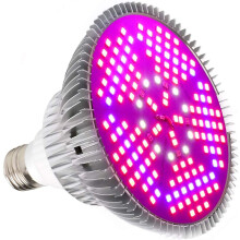 Sucesso garantido no seu jardim interno com lâmpadas LED de cultivo econômicas, de espectro completo e com dissipador de calor branco para um