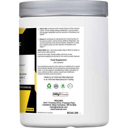 Muscle Dynamics BCAA Powder 340g Lemon & Lime 1