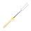 Outdoor Cooking Skewer Retractable U Shape Nonrust-Yellow hat 1