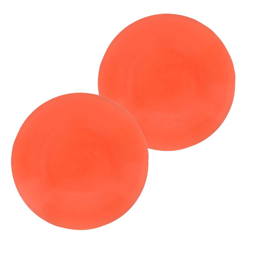 2 Stück Golf Force Pads, orangefarbenes Gummi, 1