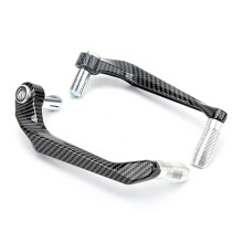 Motorcycle Brake Lever Guard CNC Aluminum Alloy Handlebar Protector for Brake and Clutch (Silver)