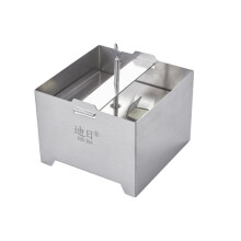 Tofu Press Stainless Steel Mold with Dual Handles and Drainage Holes for Creamy Homemade Tofu 12x12x9CM