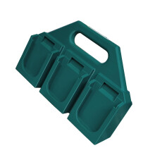 18V Battery Storage Rack with 6 Slots Impact Resistant Holder for Power Tool Cells Green