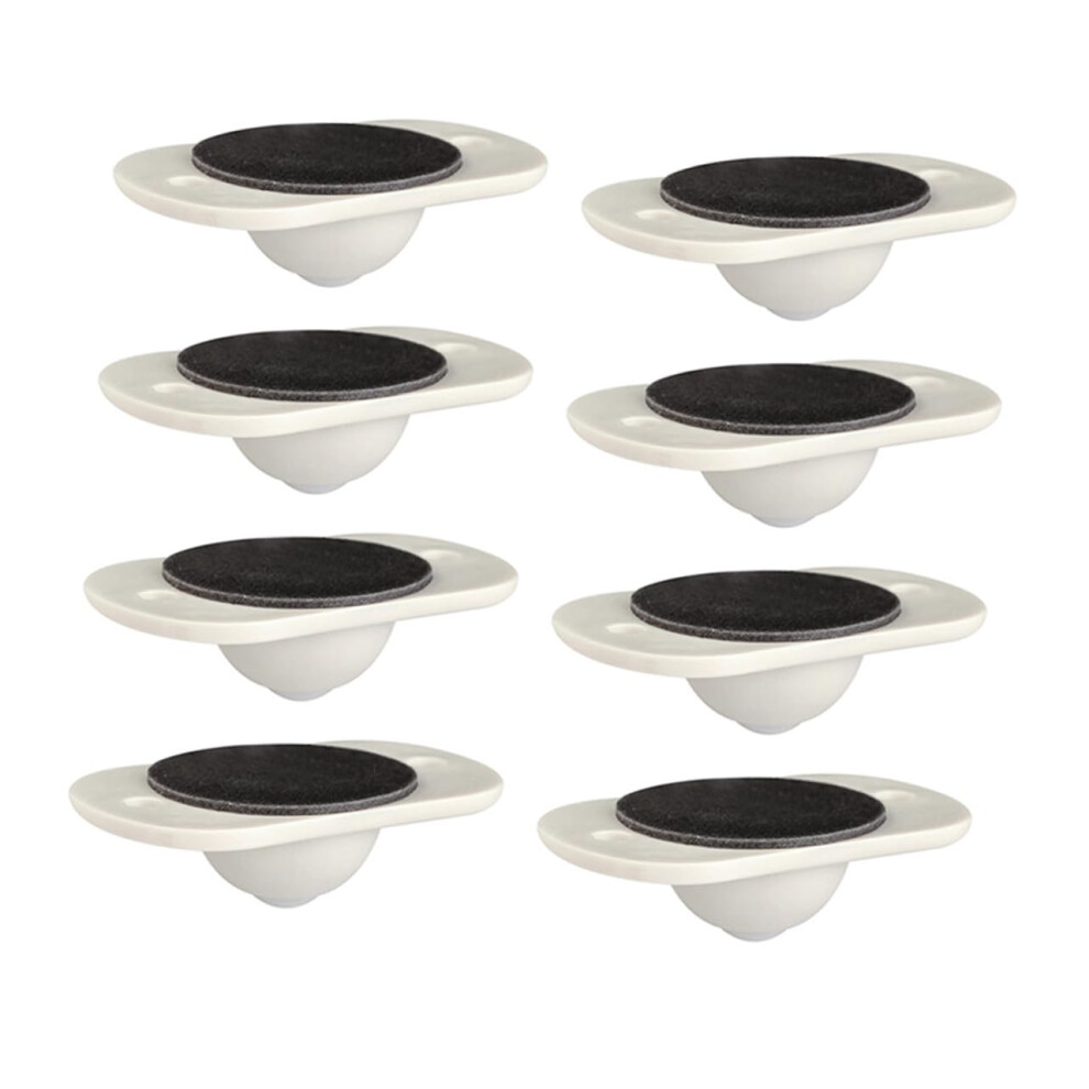8Pcs Selfadhesive Furniture Casters Swivel Silent Wheels For Storage Boxes And Packing Cases Stainless Steel Abs Movers For Home Organization 9001264603120