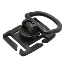 Water Bladder Hose Clip 360 Rotatable Quick Release Backpack Clamp for Hiking Camping Cycling Fishing Black Walnut