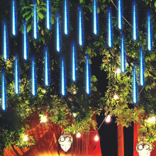 Waterproof Outdoor Decor, Falling Snow Effect Icicle Lights for City Night Scenes, 30cm Long Connectable Strands, Energy Saving, Suitable for Parks an
