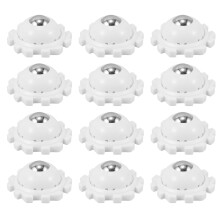 12 Pcs Adhesive Caster Wheels Heavy Load Swivel Rollers for Furniture Storage Boxes Organizers