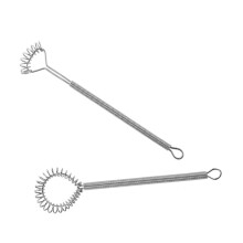 2pcs Stainless Steel Spring Whisk Manual Egg Beater with Ergonomic Handle for Baking and Drinks