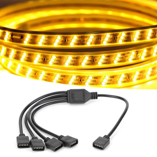 Διευθυνσιοδοτούμενο καλώδιο επέκτασης RGB, διαχωριστής 5V3 ακίδων για ταινίες LED 1