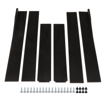 Auto-Seitenschweller, 2,2 m, glänzend schwarz,