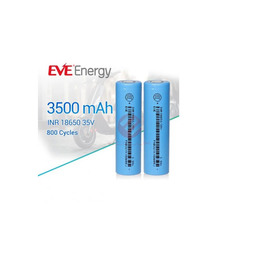 2X Eve 35V 18650 3500Mah 3.7V Batteries 10A + Case 8416893210921
