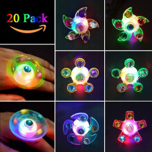 Unvergleichliches Party-Mitbringsel: LED-Leuchtarmbänder mit Fidget Spinner-Funktion und mehreren Blinkmodi für unterhaltsamen Spaß bei