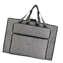 Water Resistant Artist Painting Board Carrying Bag with Shoulder Strap for Artwork Storage Light Grey