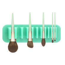 Scatola portaoggetti cosmetica da scrivania, organizer multiuso in silicone alimentare atossico con fori di drenaggio per l'asciugatura, ecologico e