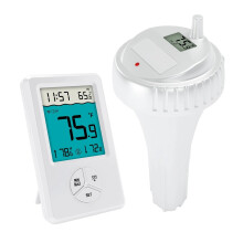 Wireless Pool Thermometer Digital LCD Display 4060 IPX8 Waterproof for Hot Tub Spa Cold Plunge