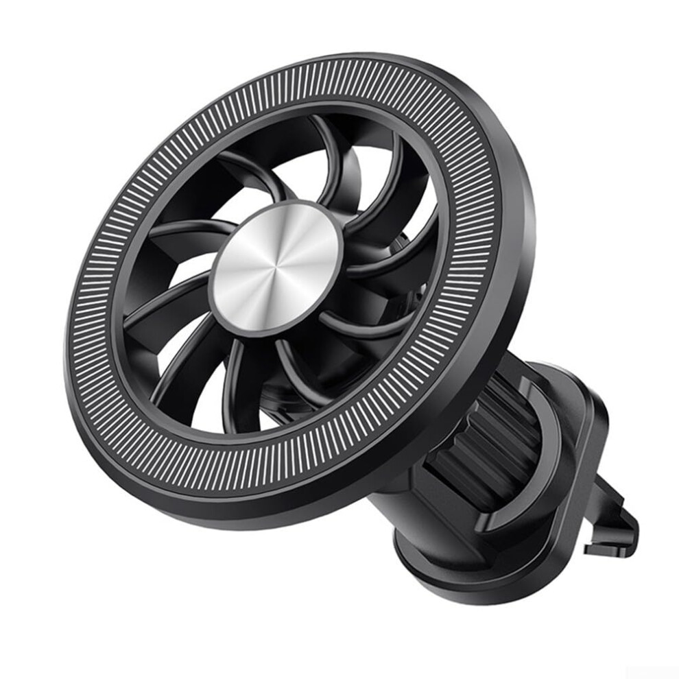 Car Phone Mount Magnetic Air Vent Holder Clip Compatible With Smartphones Â (White) Black/White 9323874650593