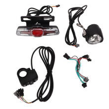 Elektrisch fietsverlichtingssysteem, geavanceerde 24-48V fietskoplamp- en achterlichtset met hoogwaardige LED's, waterdicht ontwerp voor veilig