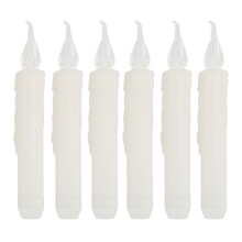 Flickering Flameless Taper Candles Battery Operated LED Candles With Remote Vintage Geometric String Lights Real Wax Decorative Lighting For Weddings