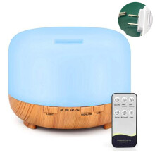 Essensiell oljediffuser med fjernkontroll, kjølig tåke aromaterapi-luftfukter for store rom