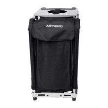 Case - organizer, hairdresser's helper on wheels with seating function, hairdresser's chair