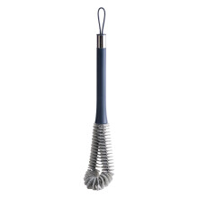 Spazzolini per bottiglie in nylon extra lunghi con testina a L, per bottiglie a collo stretto, spazzola da cucina flessibile per caraffe da un