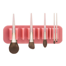 Caja organizadora de almacenamiento de cosméticos de escritorio, herramienta de belleza multiusos de silicona de grado alimenticio no tóxica con
