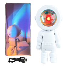 Stjernehimmel-natlampe, astronaut-galakseprojektor med timer og fjernbetjening, nebulaeffekter forvandler dit rum til en fredelig galakse-inspireret